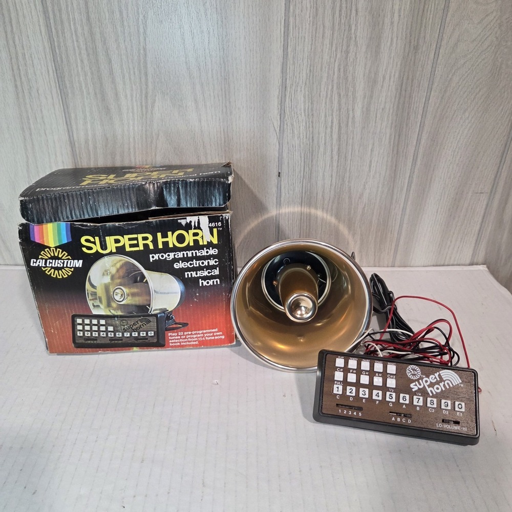 Cal Custom, Super Horn, Programmable Electronic Musical Horn VTG NOS